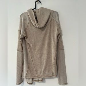 Free People Sweater tan cowl neck